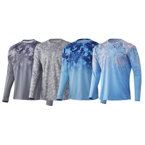 Vêtements de pêche à sublimation, UPF 50, vêtements de pêche vierges, couleur unie, manches longues pour homme, vêtements de pêche à séchage rapide - Product Image 6