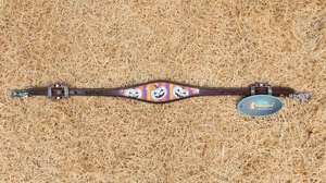 Ensemble d'équipement équestre léger en gros, tête de cheval en cuir véritable de style western, collier de poitrail, fabrication indienne - Product Image 6