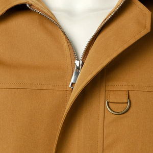 Veste décontractée pour hommes pour usage quotidien Fermeture à glissière de couleur unie Coupe-vent pour les sports de plein air et le bureau de rue Teinte unie - Product Image 6