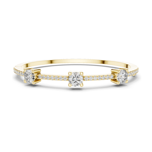 Bracelet tennis en diamant de laboratoire 3,6 carats, taille brillant rond, or 10KT, 14KT, 18KT et argent 925, or rose, jaune, blanc - Product Image 1