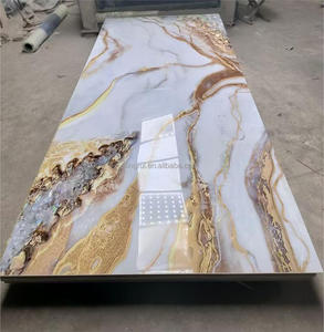 Panel De Pared De Mármol Para Interiores De PVC Con <span class=keywords><strong>Pelicula</strong></span> UV, Impermeable, De China - Product Image 5