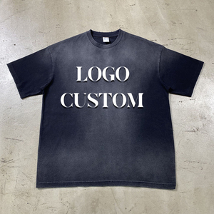 เสื้อยืดโอเวอร์ไซส์สไตล์วินเทจคุณภาพสูงจากผู้ผลิต เสื้อยืดลำลองสไตล์สตรีทแวร์แบบย้อมสีเอซิด เสื้อยืดย้อมสีเอซิดแบบสั่งทำพิเศษ - Product Image 3