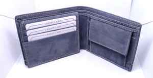 Wholesale Men's Genuine Cow Hide Short Leather <b>Wallets</b> Branded Open Closure <b>Waterproof</b> Embroidery Premium Promotional Gift - Product Image 3