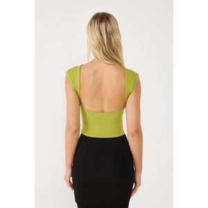 Top Corto para Mujer, Espalda Descubierta, Informal, Moderno, Estampado, Tejido de Punto, Spandex, Tallas XS a XL, Logotipo Personalizado y Decoración con Borlas para Otoño - Product Image 6