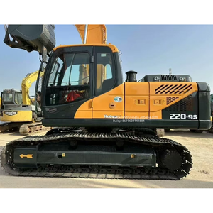 Diseño original HYUNDAI 220-9 220 22ton Retroexcavadora de pista hidráulica mediana Excavadora usada - Product Image 5