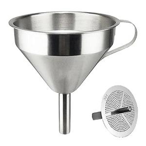 Embudo de Cocina Multiusos de Acero Inoxidable Ecológico con Acabado Cromado y Pulido Espejo para Envasar Aceite y Polvo, Metal Duradero para el Hogar - Product Image 5