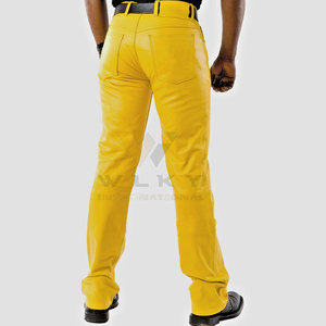Pantalon en cuir pour homme, best-seller, prix bas, pantalon en cuir, nouvelle arrivée, pantalon en cuir véritable pour homme - Product Image 3