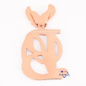 จี้เพชรโมอิส925สเตอริลิงสีเงินฮิปฮอปโมอิสซาไนต์สุดหรู B จี้นกอินทรีออกแบบได้ตามต้องการเครื่องประดับชั้นดี - Product Image 5