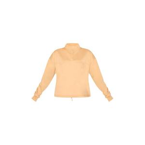 เสื้อสเวตเตอร์แบบสวมหัวโอเวอร์ไซส์สำหรับผู้หญิงผ้าฟลีซผ้าฝ้ายหนาดีไซน์แบบรูดซิปครึ่งตัว - Product Image 2