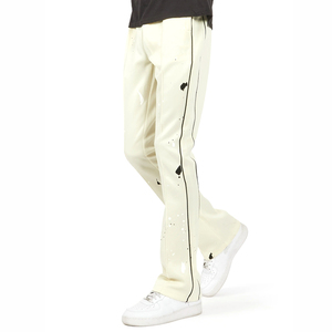Professional Made OEM Service Comfortable Custom <b>Men</b> <b>Flare</b> Track Pants Customized Logo Print Clothing Durable <b>Flare</b> Track Pant - Product Image 1