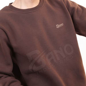 Design personnalisé Sweat-shirt pour homme de haute qualité en molleton de coton épais pour une tenue décontractée pour la saison d'automne en solde - Product Image 5