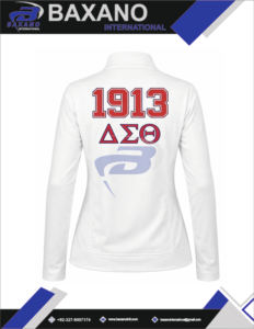 DELTA SIGMA theta sorority เสื้อยืดฤดูหนาวไซส์ใหญ่พิเศษสำหรับผู้หญิงตัวหนา1913ตัวอักษรกรีก DST ออกแบบโลโก้ได้ตามต้องการ - Product Image 5