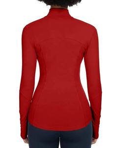 Veste de sport pour femmes de haute qualité, à manches longues, avec fermeture éclair, légère, respirante, pour la course à pied - Product Image 2