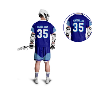 Uniforme de sport de lacrosse sur mesure en gros, haute qualité, 100% polyester, respirant, tendance, réversible avec logo imprimé - Product Image 2