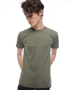 모루 성인 트라이 혼방 티 셔츠 남성 헤비급 빗질 링스핀 면 티셔츠 아메리칸 의류 남여 공용-성인 CVC 티셔츠