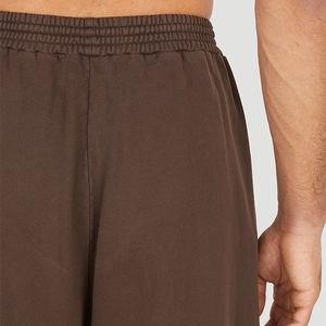 2025 Simple décontracté hommes ample solide marron coton pantalon personnalisé printemps automne quotidien Fitness Flare pantalons de survêtement - Product Image 4