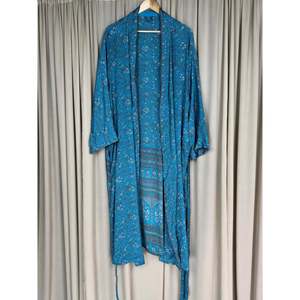 Recycled Silk Sari Women's Boho Chic Vintage <b>Beach</b> Cover Dress <b>Robe</b> for Resort Wear House Gypsy-Swimsuit Cover Ups - Product Image 4