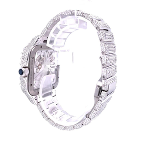 Montre en diamant moissanite entièrement personnalisée de qualité supérieure pour hommes, bijoux en diamant hip-hop, cadeau - Product Image 3
