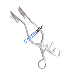 Retractor Ortopédico Adson 8.5 Manual, Grado Alemán, Acero Inoxidable de Alta Calidad, 4 x 4 Dientes Afilados, Brazos Rectos - Product Image 5