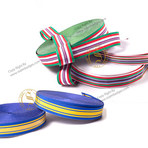 Custom Memorial Commemorative Medal <b>Ribbon</b> Thread Recycled Grosgrain Medals by SUPER BADGES COMPANY - Product Image 4