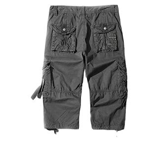 Shorts cargo tactiques en toile premium pour hommes, écologiques, multi-poches, design robuste, pour aventures en plein air, service OEM - Product Image 3