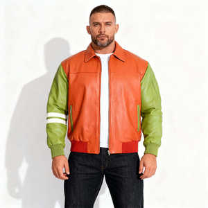 Chaqueta Universitaria de Cuero Transpirable de Alta Calidad, Nueva Moda, Ropa Exterior Elegante y Moderna, Chaqueta Cómoda - Product Image 3