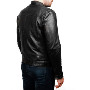 แจ็กเก็ตหนังแกะสำหรับผู้ชายแจ็กเก็ตขี่มอเตอร์ไซค์สำหรับกลางแจ้งแบรนด์ดัง - Product Image 4