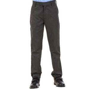 Service personnalisé OEM, vêtements d'école de haute qualité pour garçons, chemise à manches courtes bleu ciel avec pantalon gris, uniforme scolaire - Product Image 5