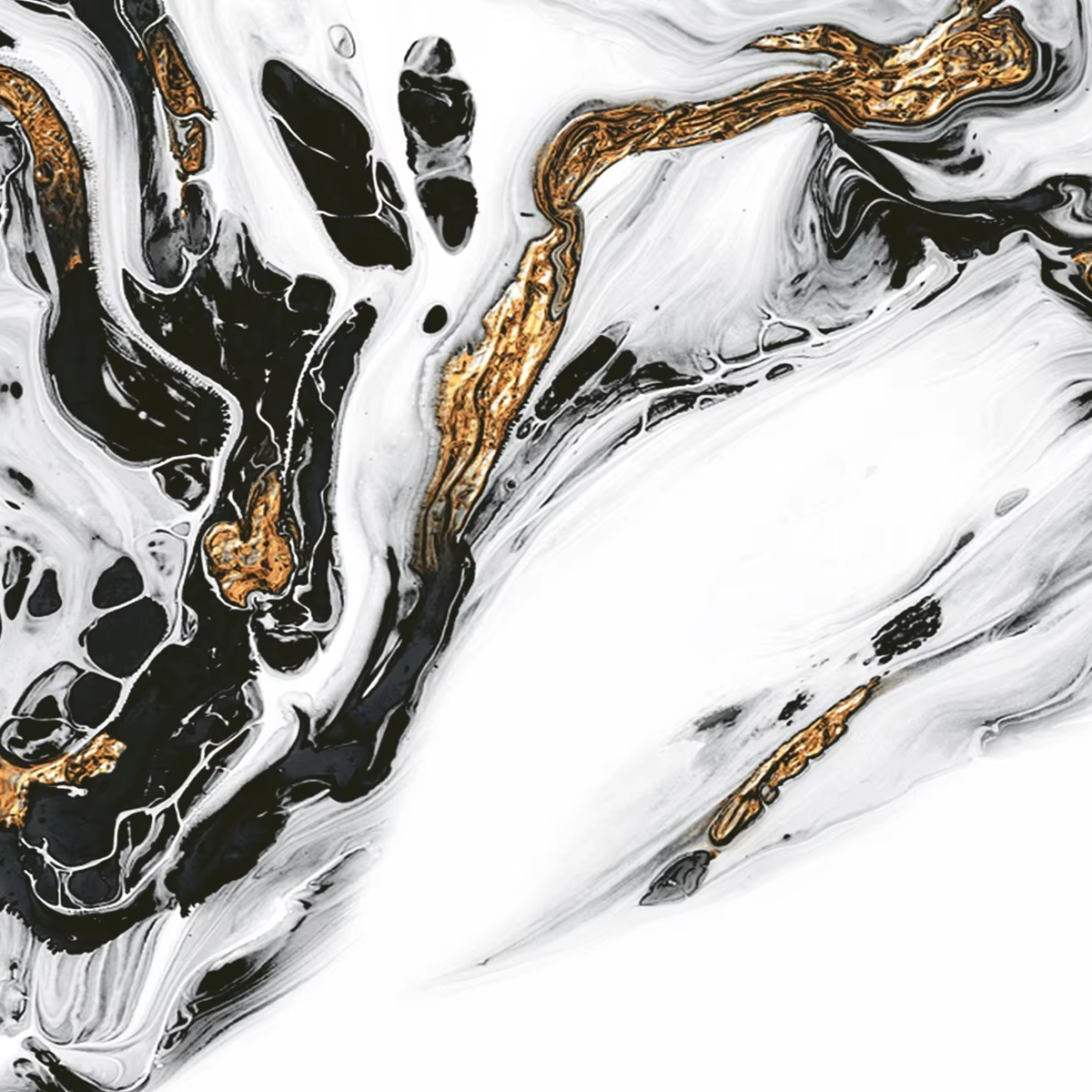 gold and black tiles