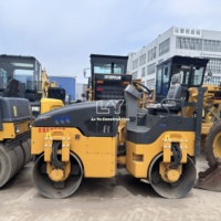 6 tonnes Ride-On Large Heavy Duty Walk Behind Asphalt Road Roller Vibrator Compactor Double Drum Road Rollers