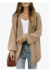 BANGLADESH NEW ARRIVAL CUSTOM LOGO DIRECT FACTORY <b>WOMENS</b> <b>OVERSIZED</b> CHUNKY <b>CARDIGAN</b> SWEATERS OPEN FRONT LONG <b>CARDIGANS</b> KNIT COATS - Product Image 3