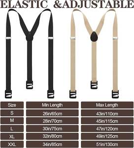 Stylish leather <b>suspenders</b> crafted with premium material ideal for formal suits casual outfits, or workwear formal wear." - Product Image 5