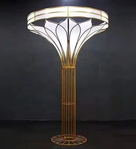 ของตกแต่งเวทีงานแต่งงานโครงสร้างสีทองฉากซุ้มโค้งงานแต่งงานฉากหลังแต่งงานปรับแต่งได้ตามต้องการ - Product Image 3