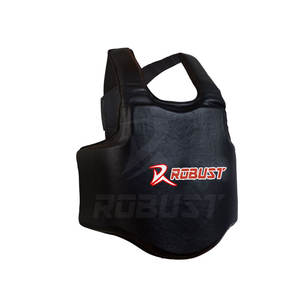 Protection corporelle de boxe professionnelle, protège-poitrine en cuir de vache pour MMA, karaté, taekwondo, équipement d'entraînement avec logo personnalisé - Product Image 6