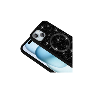 Coque de protection en silicone mosaïque SAFA de luxe compatible MagSafe avec design diamant pour iPhone 13 Plus, élégante et électroplaquée - Product Image 4