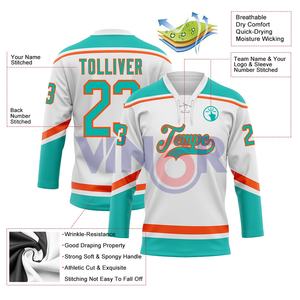 Maillot de hockey sur glace fabriqué au Pakistan, vente chaude, maillot de hockey sur glace uni, impression par sublimation personnalisée, maillot de hockey sur glace - Product Image 2