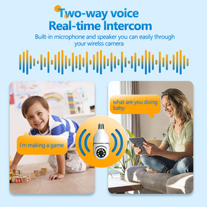 WiFi屋内セキュリティカメラ広角ナイトビジョンCMOSH.264リセット機能-メモリカードマイクロSDカードクラウドをサポート - Product Image 4