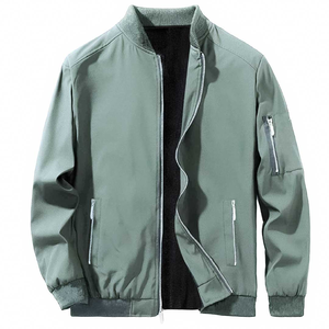 Chaqueta de bombardero para hombre con logotipo personalizado al por mayor 2025, chaqueta cortavientos impermeable acolchada con cremallera y bolsillo - Product Image 5