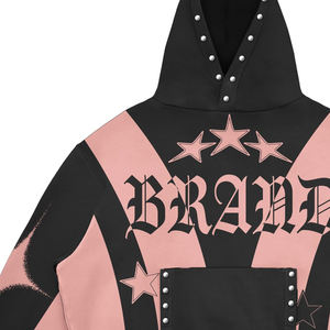 Sweat à capuche zippé vintage délavé et vieilli personnalisé 2026 pour homme – Sweat à capuche oversize délavé à l'acide avec logo personnalisé pour homme - Product Image 2