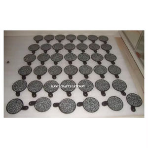 Porta Incienso de Piedra de Savia Natural de Alta Calidad y Durabilidad, Diseño Único Redondo, Tallado a Mano, para Templos - Product Image 1