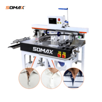 Machine à coudre automatique haute vitesse SOMAX SM-05PC pour patte de boutonnage de chemise |   Machine à coudre entièrement automatique pour une production efficace