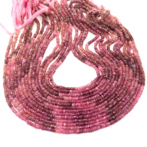 Meilleures ventes de tourmaline rose naturelle, micro-coupe, forme facettée, 3 mm, 4,5 mm, tourmaline rose, pierre de naissance d'octobre, perles pour la fabrication de bijoux - Product Image 3