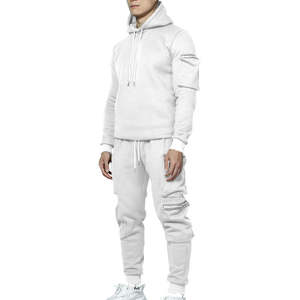 Survêtements de créateur pour hommes Survêtement deux pièces personnalisé uni Survêtements en coton Survêtements en coton avec logo personnalisé pour les sports pour hommes - Product Image 4
