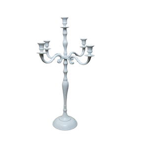 Good Quality and Design Hot Selling Wedding Centerpiece Decorative Candle Holder <b>Candelabra</b> With Antique Color - Product Image 2
