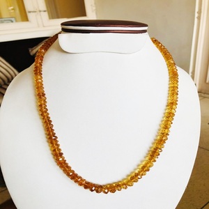 Collier de perles de citrine naturelle de qualité AAA avec un fermoir en argent sterling à haute brillance fabriqué à la main, beau cadeau unique - Product Image 4