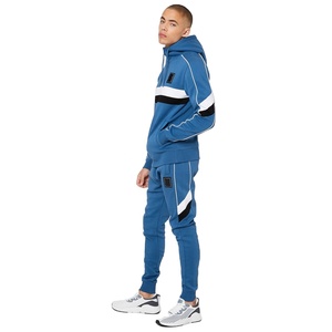 Chándal deportivo con logotipo personalizado de fabricante de ropa, 2 uds., conjuntos Unisex para hombre, sudaderas con capucha de manga larga, conjunto de sudadera y pantalones de chándal - Product Image 1