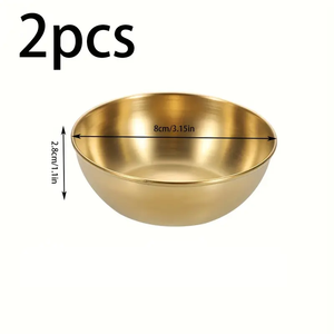 Wholesale Customizable Polished 304 Stainless Steel Soup Snack <b>Rice</b> Bowls Silver Gold Colors Durable Eco-Friendly Metal Utensils - Product Image 3