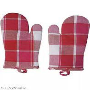 Meita Home Gant de four à chaud fabricant de gants de four à carreaux imprimés 2 pièces gant de four en silicone antidérapant coton 500F mitaines de four résistantes à la chaleur - Product Image 5