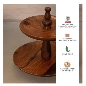 Soporte de madera para tartas de primera calidad con diseño elegante, duradero y reutilizable para minoristas, disponible a precio de fábrica - Product Image 4