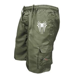 Short de sport d'été pour hommes respirant décontracté imprimé Cargo Stretch taille multi-poches solide coupe ample pour les activités de plein air - Product Image 1